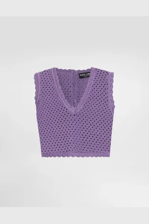 Dolce & Gabbana Top Corto De Punto De Ganchillo - Mujer Prendas De Punto 38