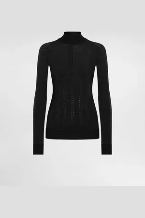 Dolce & Gabbana Jersey De Seda Con Cuello Perkins - Mujer Prendas De Punto 40