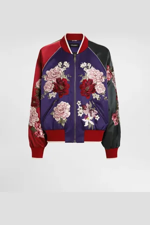 Dolce & Gabbana Cazadora De Raso Con Parche - Hombre Abrigos Y Chaquetas 48