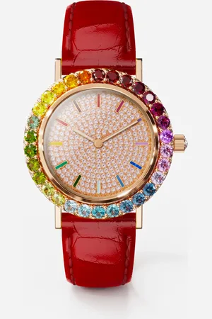 Dolce & Gabbana Reloj Iris En Oro Rosa Con Gemas Multicolor Y Diamantes - Mujer Relojes Onesize