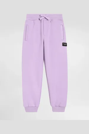 Dolce & Gabbana Pantalones De Chándal De Felpa Con Placa Con Logotipo - Mujer Pantalones Y Faldas 2 Years