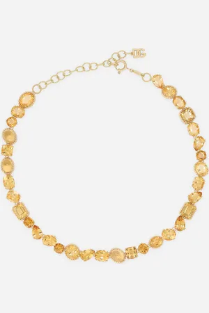 Dolce & Gabbana Collar Anna En Oro Amarillo De 18 Kt Con Citrinos - Mujer Collares Onesize
