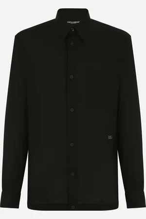 Dolce & Gabbana Camisa Hawaii De Lino Con Dg Hardware - Hombre Camisas Lino 37