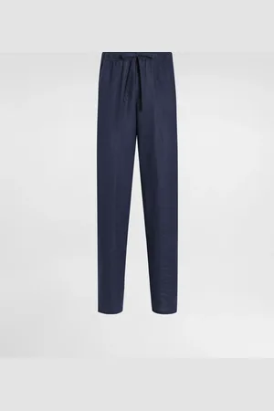 Dolce & Gabbana Pantalones Tipo Pijama De Lino - Hombre Pantalones Largos Y Cortos 46