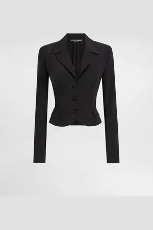 Dolce & Gabbana Chaqueta Corta De Botonadura Sencilla De Cady Técnico - Mujer Chaquetas 36
