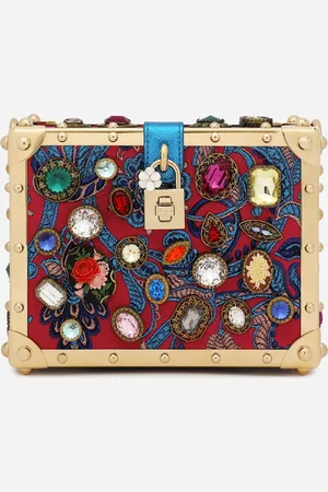 Dolce & Gabbana Bolso Dolce Box De Tejido Jacquard Con Bordados - Mujer Bolsos De Mano Onesize