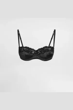 Dolce & Gabbana Sujetador Balconette De Raso Y Encaje - Mujer Lingerie 3