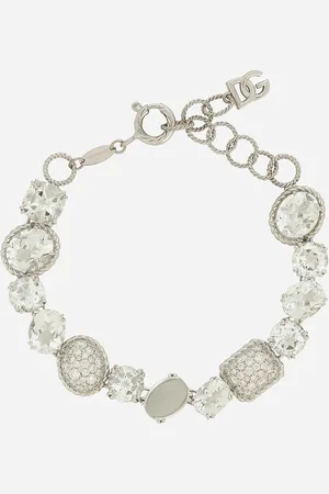 Dolce & Gabbana Pulsera Anna En Oro De 18 kt Con Topacios Incoloros - Mujer Pulseras Onesize