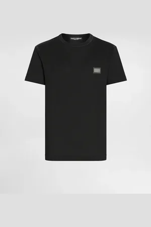 Dolce & Gabbana Camiseta De Algodón Con Placa Con Logotipo - Hombre Camisetas Y Polos Algod�n 44