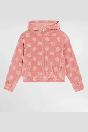 Dolce & Gabbana Sudadera De Chenilla Con Capucha Y Logotipo Dg En Jacquard - Mujer Camisetas Y Sudaderas Algod�n 5 Years