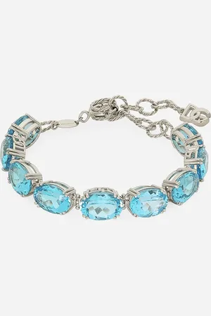 Dolce & Gabbana Pulsera Anna En Oro De 18 kt Con Topacios Azul Celeste - Mujer Pulseras Dorado Onesize