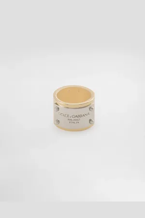 Dolce & Gabbana Anillo Con Placa Con Logotipo - Mujer Bisutería Multicolor Metal S