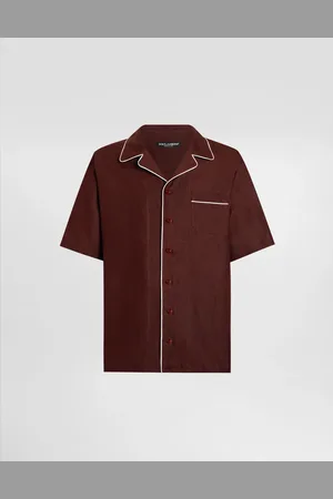 Dolce & Gabbana Camisa Hawaii De Tela De Lino - Hombre Camisas 37