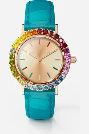 Dolce & Gabbana Reloj Iris En Oro Rosa Con Gemas Multicolor - Mujer Relojes Onesize