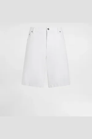 Dolce & Gabbana Bermuda En Denim Stretch Blanc - Hombre Denim Multicolor Denim 46