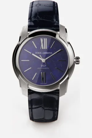 Dolce & Gabbana Dg7 Watch In Steel With Lapislazuli - Hombre Relojes Onesize