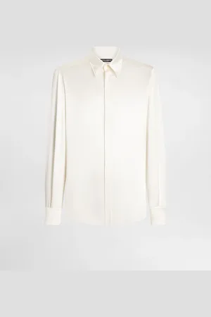 Dolce & Gabbana Camisa Martini En Raso De Seda - Hombre Camisas Seda 40