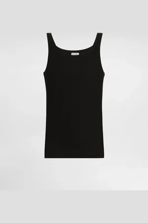 Dolce & Gabbana Camiseta Sin Mangas De Algodón Acanalado - Hombre Algod�n 3