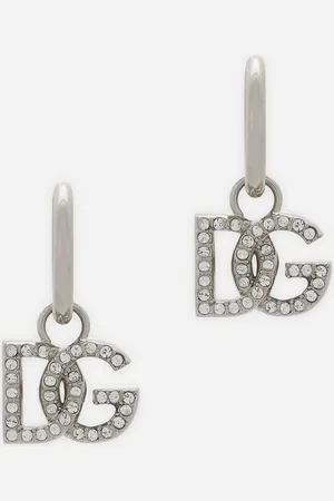 Dolce & Gabbana Criollas Con Logotipo Dg Colgante - Mujer Bisutería Metal Onesize