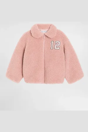 Dolce & Gabbana Chaqueta De Piel Sintética Con Parche - Mujer Abrigos Y Chaquetones 8 Years