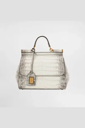 Dolce & Gabbana Bolso De Mano Sicily Grande De Cocodrilo Himalaya - Mujer Special Selection Onesize
