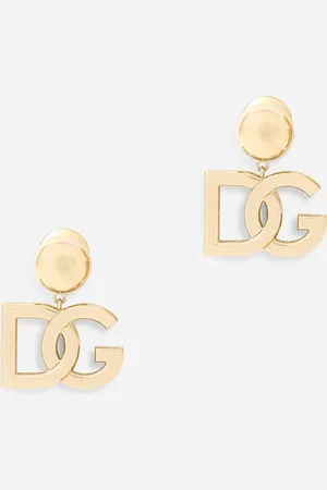 Dolce & Gabbana Logo Earrings In Yellow 18kt Gold - Mujer Pendientes Dorado Onesize