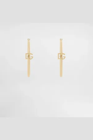 Dolce & Gabbana Criollas Con Logotipo Dg - Mujer Bisutería Metal Onesize