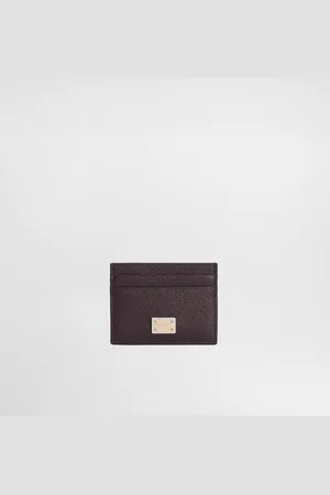 Dolce & Gabbana Tarjetero De Piel De Becerro Con Placa Del Logotipo - Hombre Monederos Y Marroquinería Piel Onesize