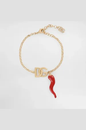 Dolce & Gabbana Pulsera Con Logotipo Dg Y Detalle De Cuerno - Mujer Bisutería Metal Onesize