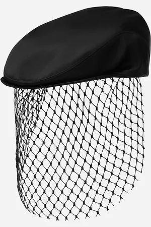 Dolce & Gabbana Gorra Inglesa En Raso De Seda Con Velete - Mujer Sombreros Y Guantes 58