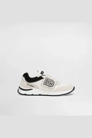 Dolce & Gabbana Dg Running Low-top Sneakers In Mesh And Split Leather - Hombre Zapatos (24-38) Negro 27