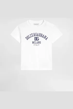 Dolce & Gabbana Camiseta De Punto Con Estampado Del Logotipo - Hombre Partes De Arriba Algod�n 3/6 Months