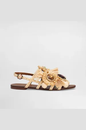 Dolce & Gabbana Sandalia De Dedo De Rafia Trenzada - Mujer Palas 35