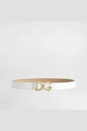 Dolce & Gabbana Calfskin Belt With Logo - Mujer Cinturones Piel 70