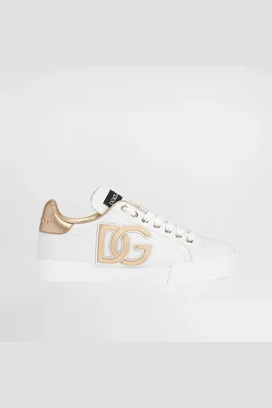Dolce & Gabbana Sneakers Portofino En Cuir De Veau À Logo Dg - Mujer Zapatillas Piel 39