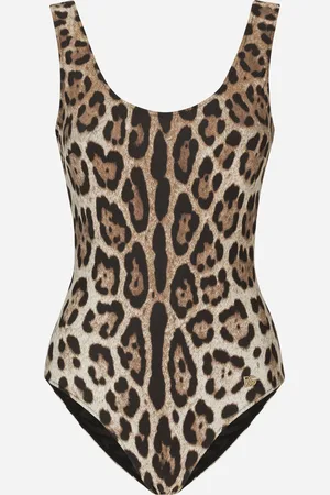 Dolce & Gabbana Bañador Entero Con Estampado De Leopardo - Mujer Moda Baño Estampado Animal Punto 4