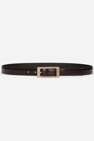 Dolce & Gabbana Cinturón En Piel De Becerro Cepillada - Hombre Cinturones Marr�n Piel 105