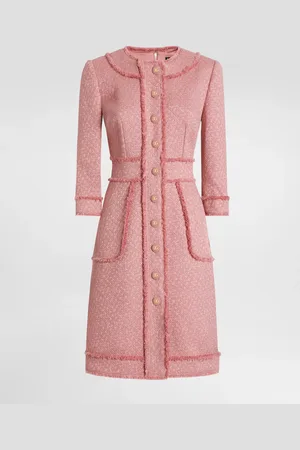 Dolce & Gabbana Vestido Camisero Acampanado De Tweed Raschel - Mujer Vestidos 38