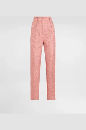 Dolce & Gabbana Pantalones Sastre De Jacquard Floral Acolchado - Mujer Pantalones Largos Y Cortos 36