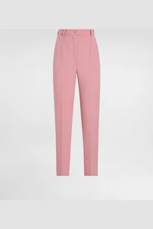 Dolce & Gabbana Pantalón Sastre En Crepé Doble De Lana - Mujer Pantalones Largos Y Cortos 38