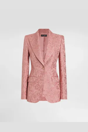 Dolce & Gabbana Chaqueta Turlington De Botonadura Sencilla En Jacquard Acolchado Floral - Mujer Chaquetas 36