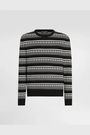 Dolce & Gabbana Jersey De Seda Con Cuello Redondo Y Logotipo - Hombre Prendas De Punto 44