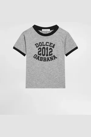 Dolce & Gabbana Camiseta De Manga Corta De Punto Con Estampado - Hombre Partes De Arriba 6/9 Months