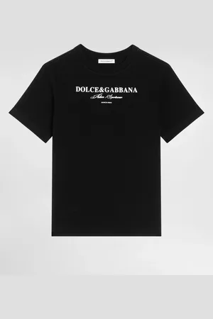 Dolce & Gabbana Camiseta De Manga Corta De Punto Con Estampado - Hombre Camisetas Y Sudaderas 5 Years