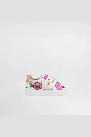 Dolce & Gabbana Zapatilla En Piel De Becerro - Mujer Zapatos Primeros Pasos (19-26) Blanco 19