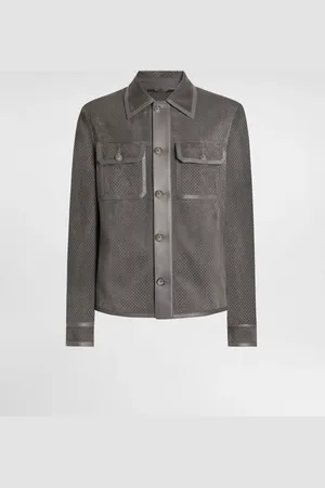 Dolce & Gabbana Cazadora En Piel De Cordero Perforada - Hombre Abrigos Y Chaquetas 44