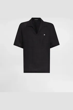 Dolce & Gabbana Camiseta De Manga Corta De Lino - Hombre Camisetas Y Polos 48