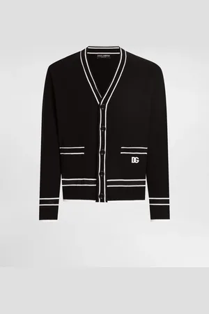 Dolce & Gabbana Cárdigan Oversize En Piqué De Algodón Con Botones - Hombre Prendas De Punto Xs