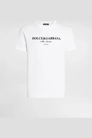Dolce & Gabbana Camiseta De Algodón Con Estampado - Hombre Camisetas Y Polos 44