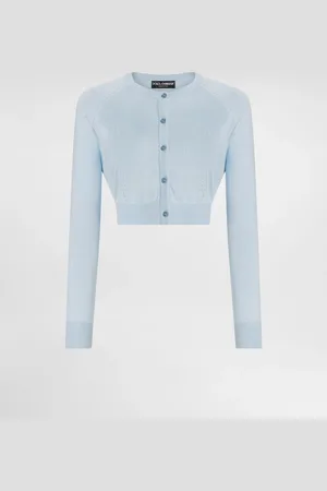 Dolce & Gabbana Cárdigan De Seda - Mujer Prendas De Punto Azul 40